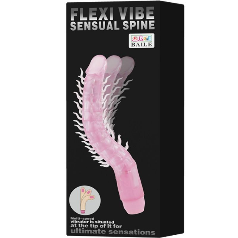 BAILE - FLEXI VIBE SENSUAL SPINE DILDO VIBRANTE PIEGHEVOLE 23,5 CM