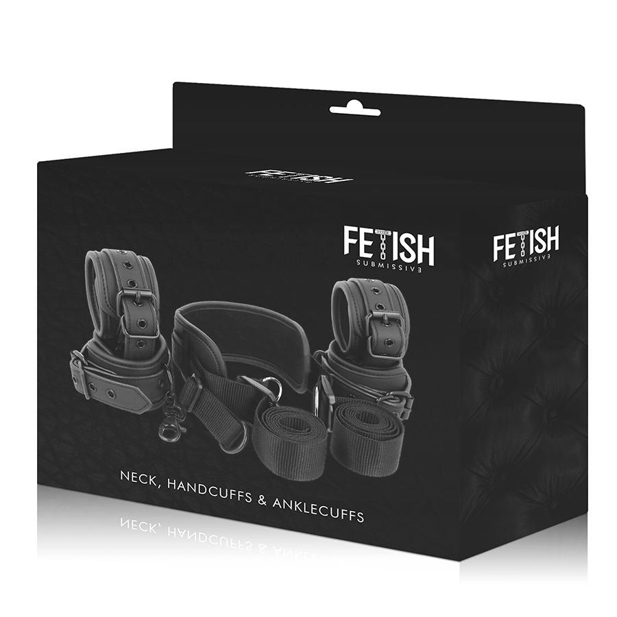 FETISH SOTTOMESSO - POSIZIONE DEL PADRONE CON 4 MANETTE RIVESTITE IN NOPRENE