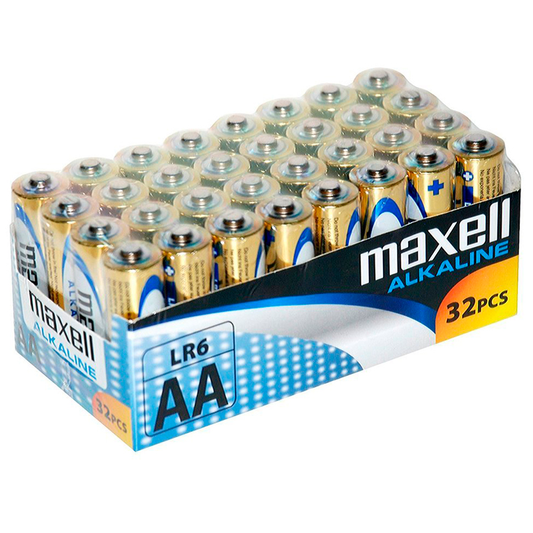 MAXELL - BATTERIA ALCALINA AA LR6 CONFEZIONE*32 PEZZI