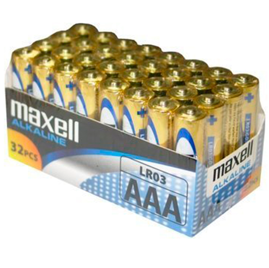 MAXELL - BATTERIA AAA LR03 CONFEZIONE*32 PEZZI