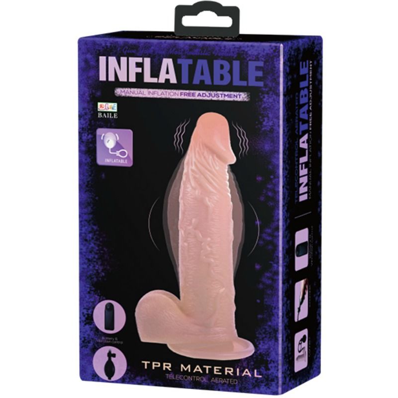 BAILE - DILDO REALISTICO VIBRANTE E GONFIABILE