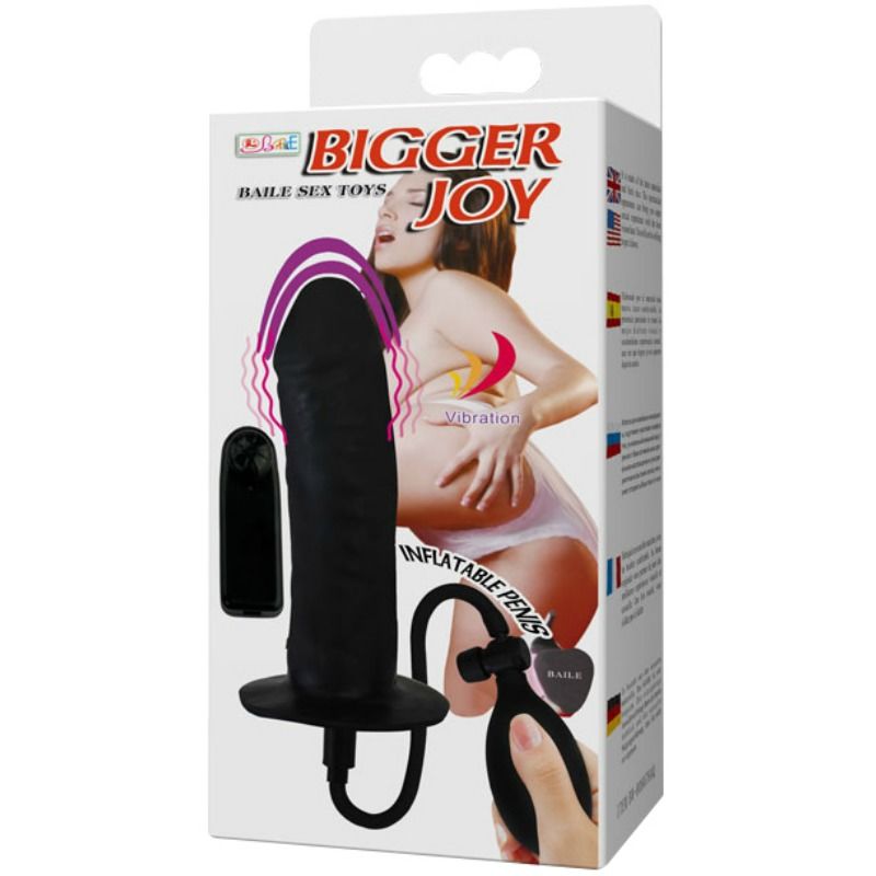 BAILE - BIGGER JOY AUFBLASBARER PENIS MIT VIBRATION 16 CM