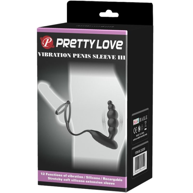 PRETTY LOVE - ANELLI PER PENE CON TAPPO VIBRATORE