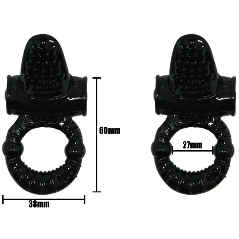 BAILE - SWEET RING VIBRIERENDER RING MIT STRUKTURIERTEM KANINCHEN