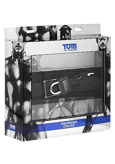 TOM OF FINLAND - NEOPRENHALSBAND MIT SCHLOSS