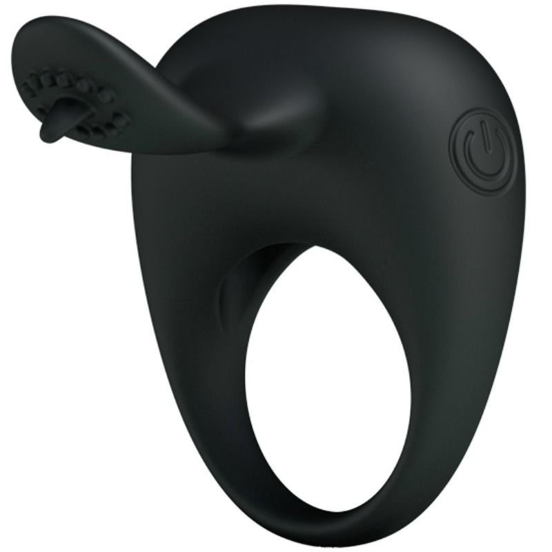 PRETTY LOVE - VIBRATING RING WITH TONGUE