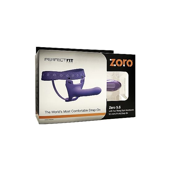 PERFECT FIT BRAND - ZORO STRAP ON 5.5 W CINTURINO VIOLA