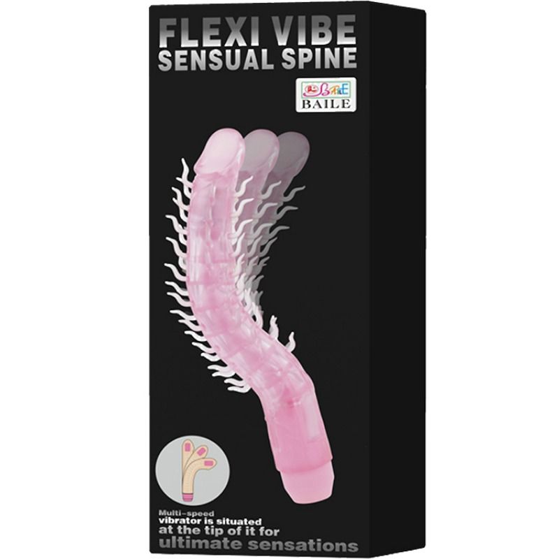 BAILE - FLEXI VIBE SENSUAL SPINE BIEGBARER VIBRIERENDER DILDO LILA 23,5 CM
