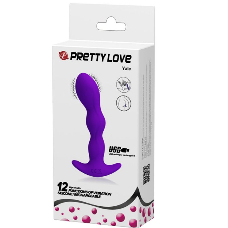 PRETTY LOVE - MASSAGGIATORE ANALE 12 MODALITÀ DI VIBRAZIONE LILLA