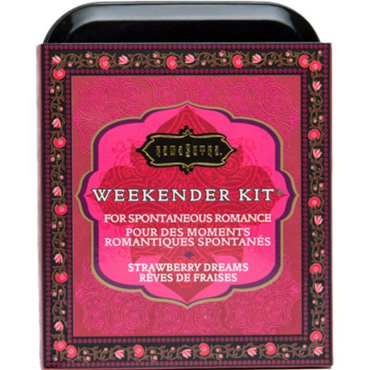 KAMASUTRA - KIT IN LATTA WEEKENDER STRAWBERRY DREAMS STRAWBERRY