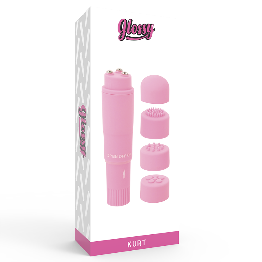 GLOSSY - KURT POCKET MASSAGER PINK