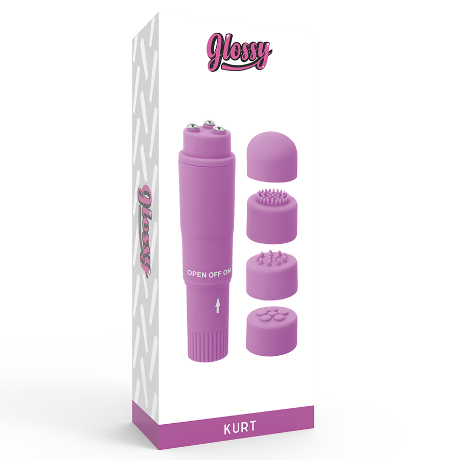 GLOSSY - KURT POCKET MASSAGER PURPLE