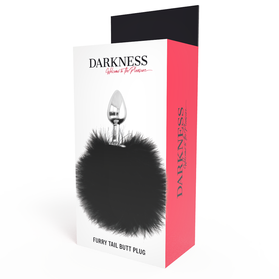 DARKNESS - EXTRA ANAL BUTTPLUG CON CODA NERO 7 CM