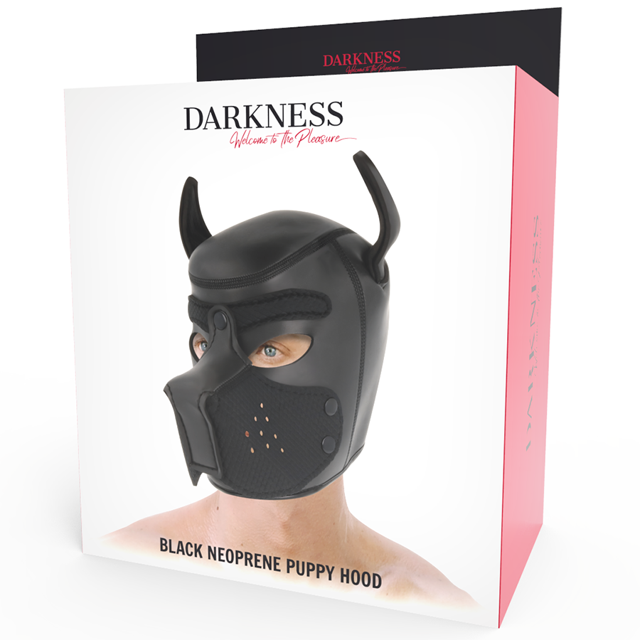 DARKNESS - MASCHERA PER CANI IN NEOPRENE CON MUSELLO RIMOVIBILE M