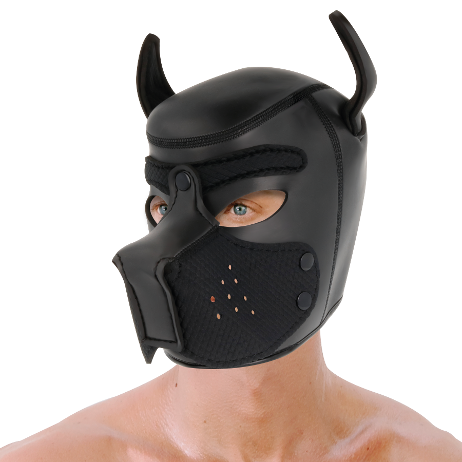 DARKNESS - MASCHERA PER CANI IN NEOPRENE CON MUSELLO RIMOVIBILE M