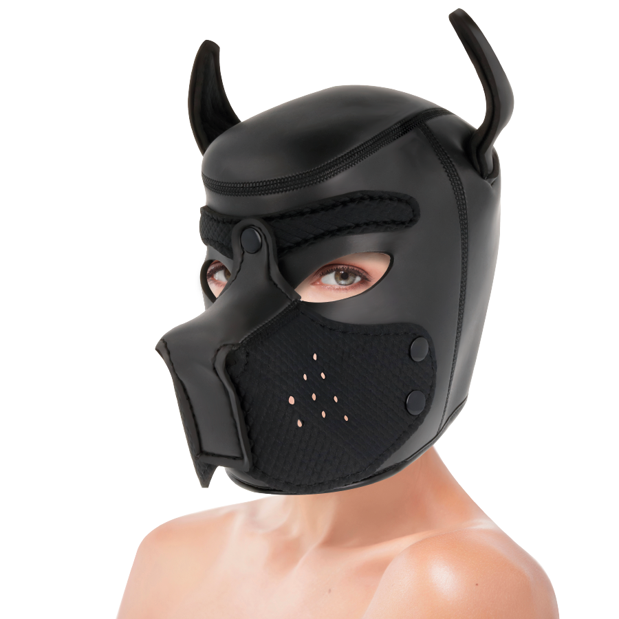 DARKNESS - MASCHERA PER CANI IN NEOPRENE CON MUSELLO RIMOVIBILE M