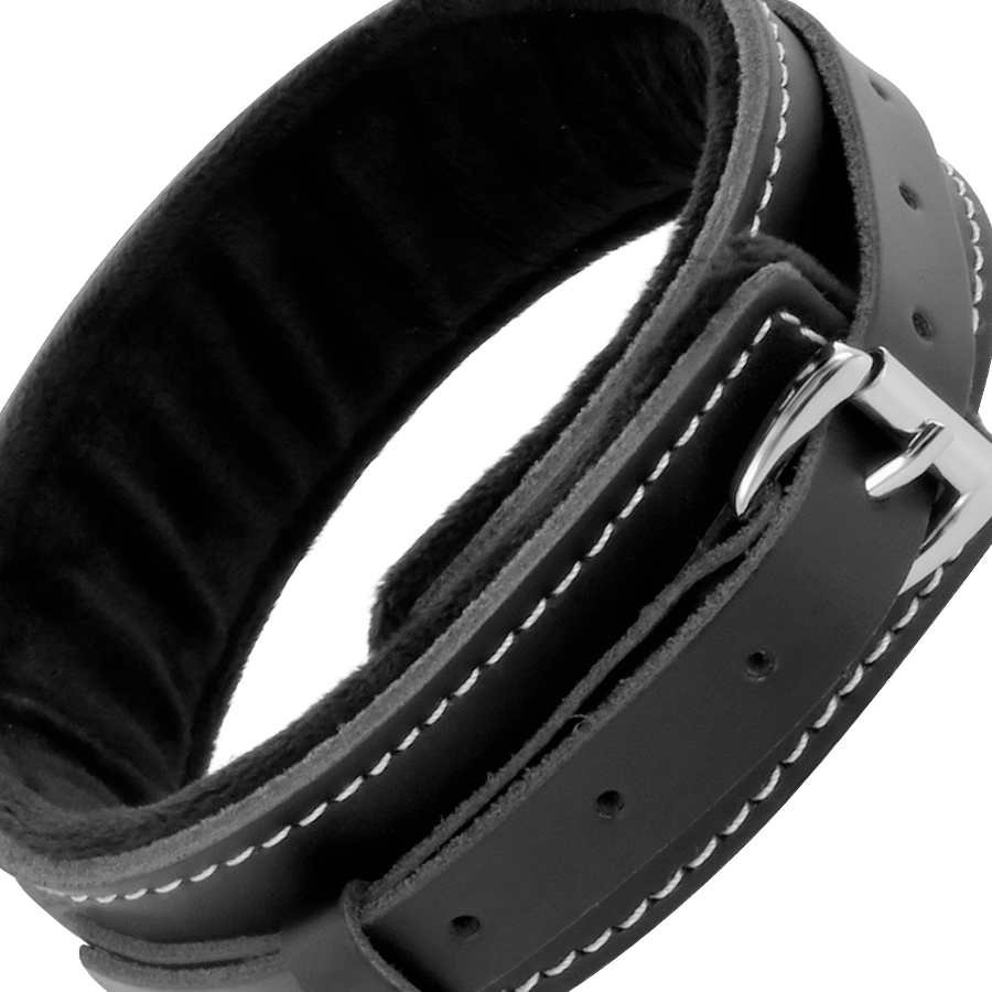 DARKNESS - HOCHWERTIGE LEDERKETTE MIT LEINE