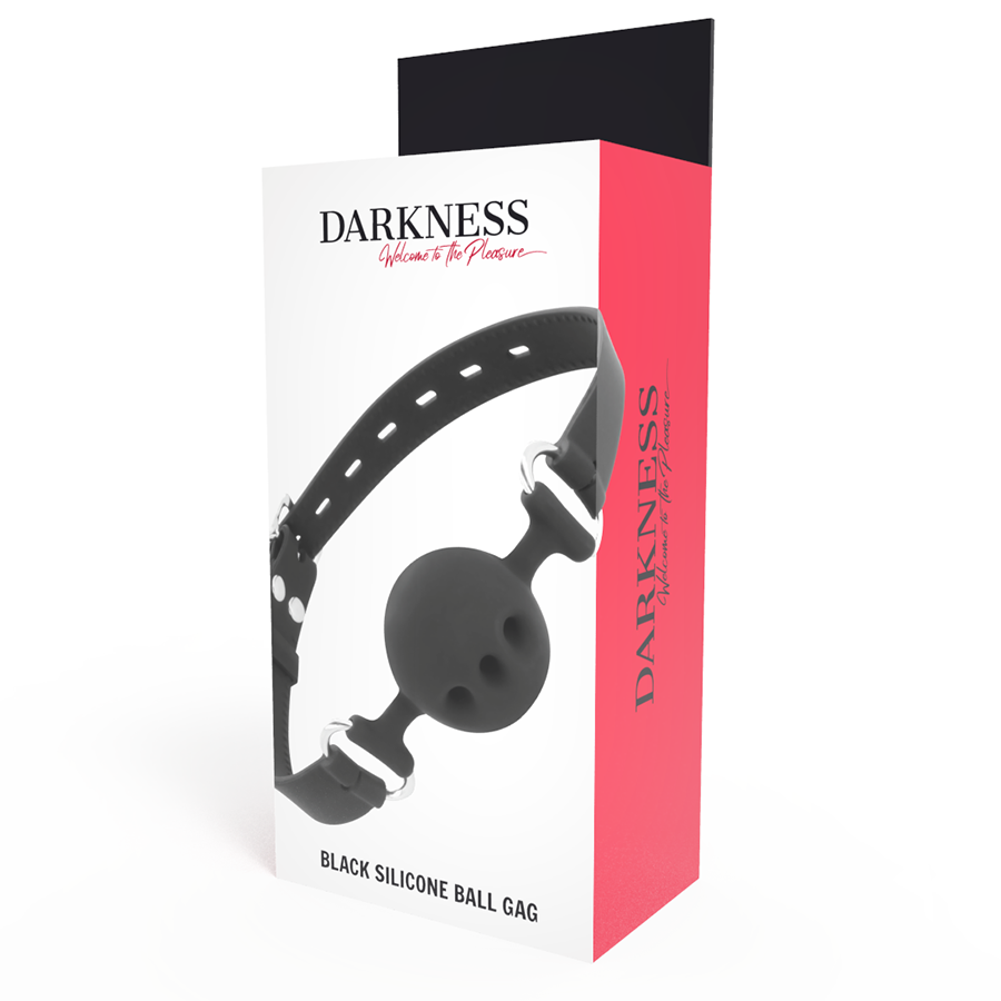 DARKNESS - BAVAGLIO IN SILICONE TRASPIRANTE NERO