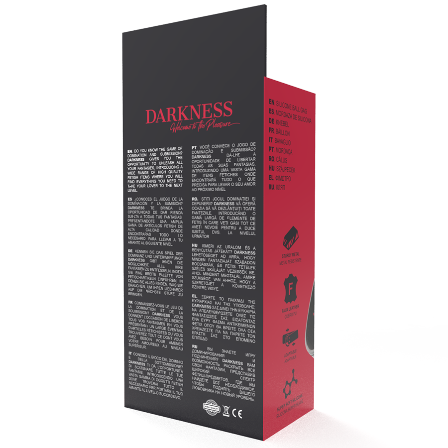 DARKNESS - BAVAGLIO IN SILICONE ROSSO