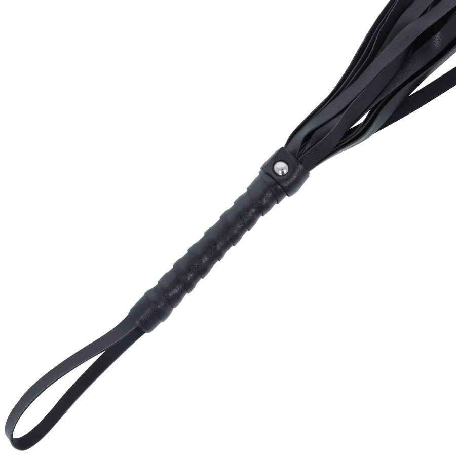 DARKNESS - SCHWARZE BONDAGE PEITSCHE 45 CM