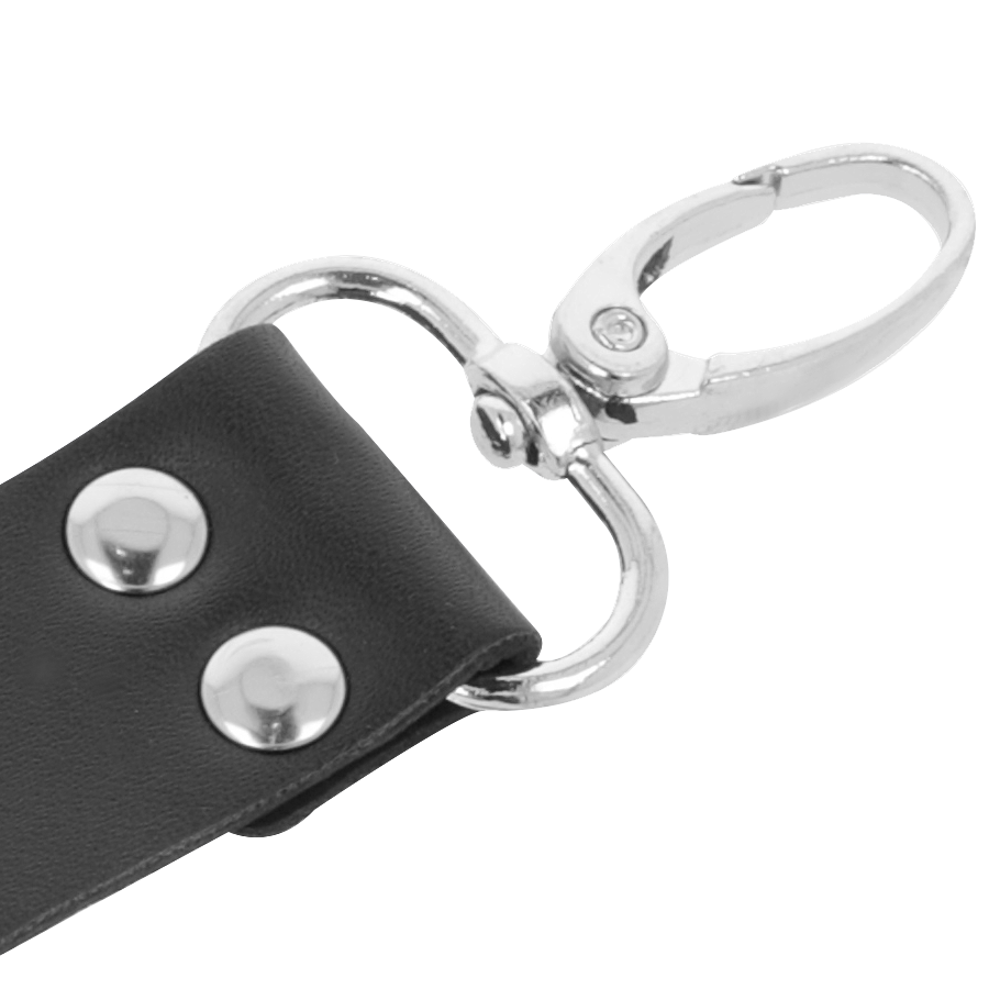 DARKNESS - LEATHER HANDCUFFS FOR FOOT AND HANDS BLACK