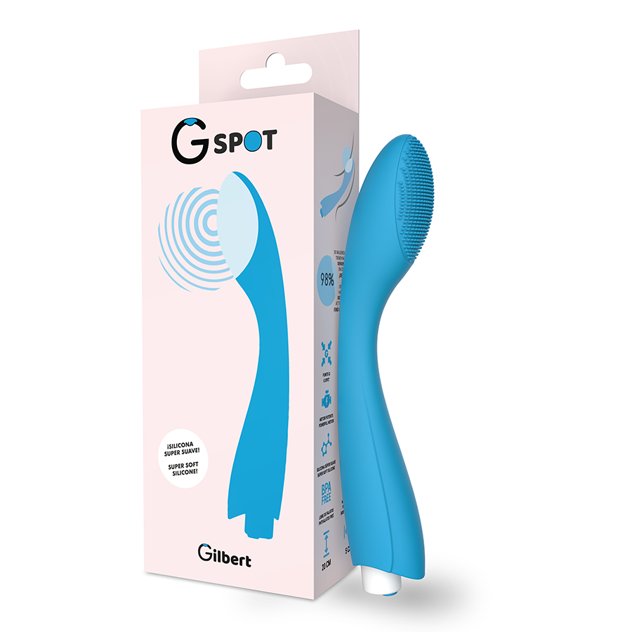 G-SPOT - GYLBERT TURQUOISE BLUE G-SPOT VIBRATOR