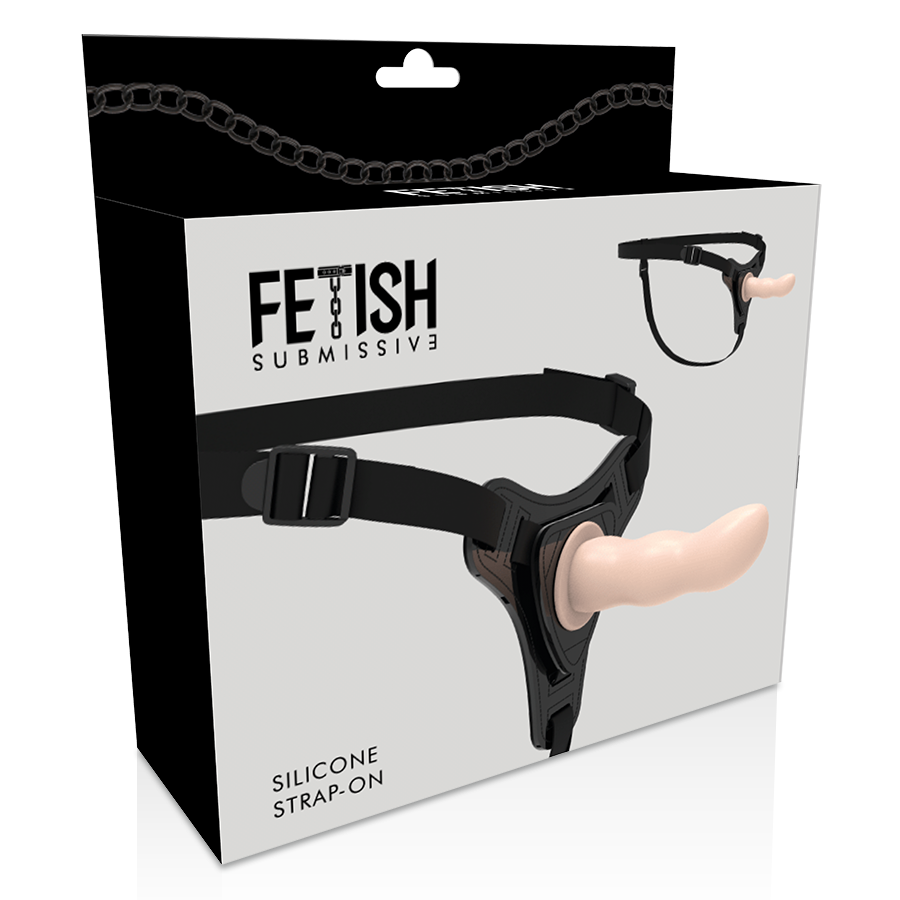 FETISH SUBMISSIVE HARNESS - FLESH SILICONE G-SPOT 12.5 CM