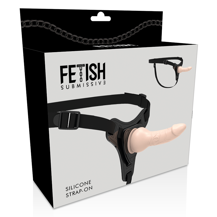 FETISH SUBMISSIVE HARNESS - FLESH REALISTIC SILICONE 16 CM