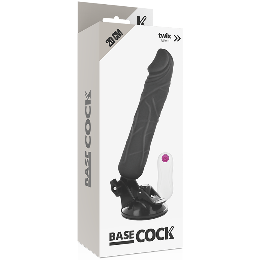 BASECOCK - REALISTISCHER VIBRATOR MIT FERNBEDIENUNG, FLESH 20 CM -O- 4 CM