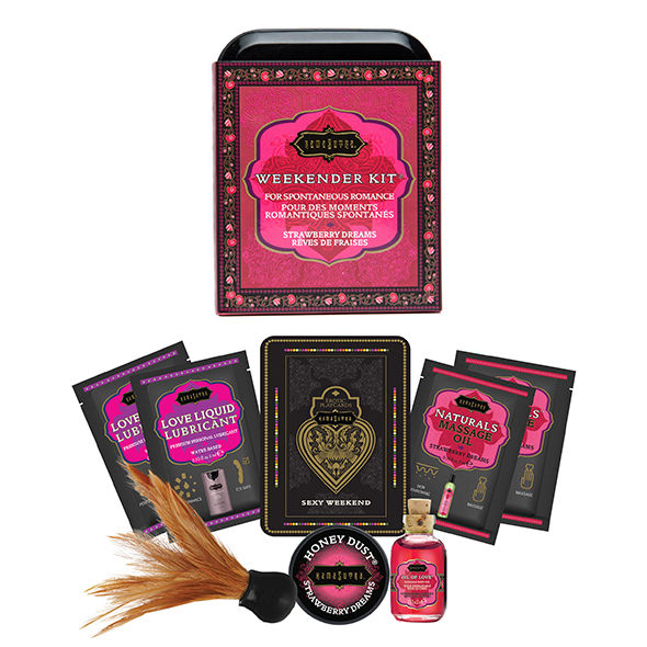 KAMASUTRA - WEEKENDER TIN KIT STRAWBERRY DREAMS STRAWBERRY