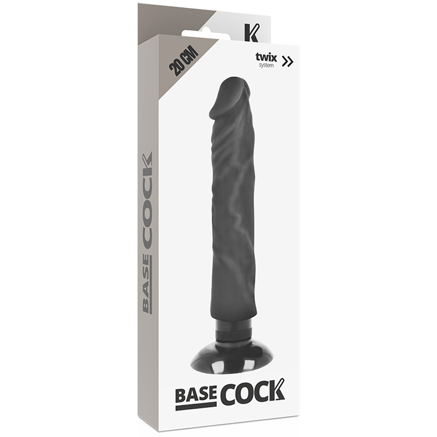 BASECOCK - REALISTISCHER VIBRATOR 2-1 FLESH 20 CM -O- 4 CM