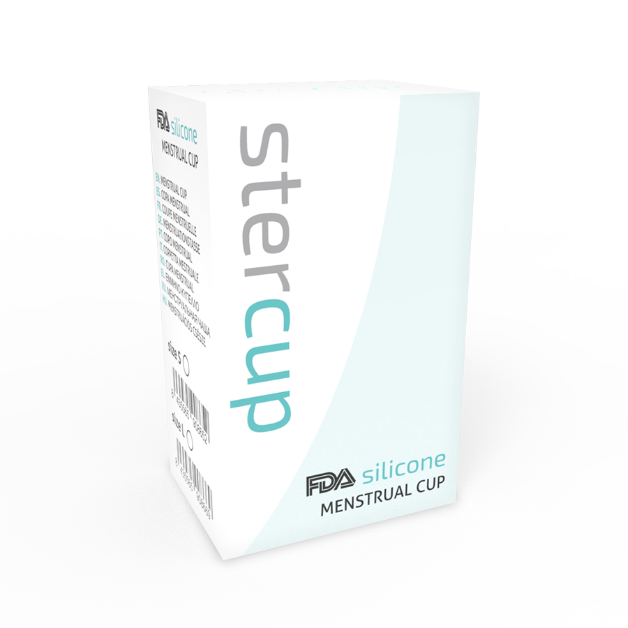 STERCUP - FDA SILIKON MENSTRUATIONSTASSE VIOLETT - GRÖSSE L