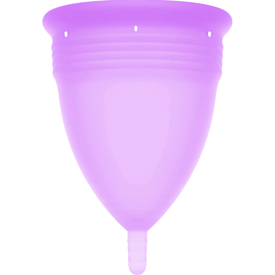 STERCUP - FDA SILIKON MENSTRUATIONSTASSE VIOLETT - GRÖSSE L