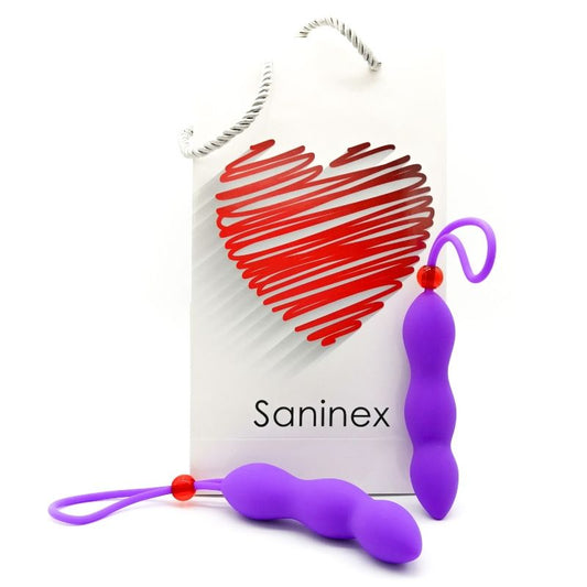 SANINEX - CLIMAX ANAL PLUG MIT FLIEDER PENISRING