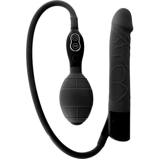 SEVEN CREATIONS - SCHWARZER AUFBLASBARER VIBRATOR