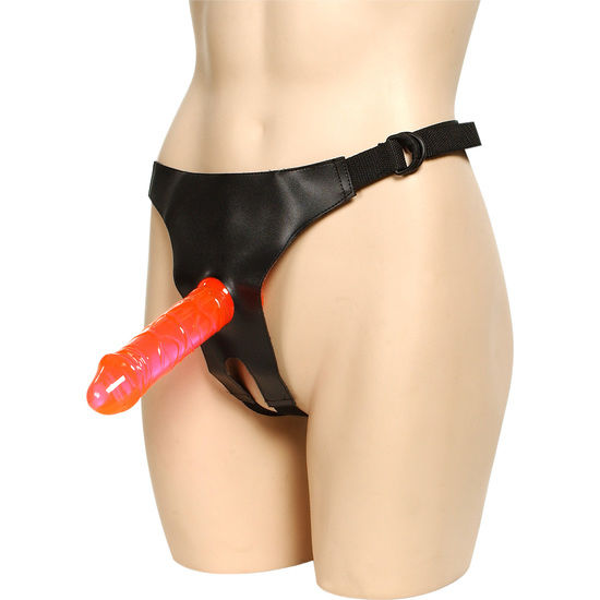 SEVEN CREATIONS - VERSTELLBARER HARNESS MIT 2 DILDOS