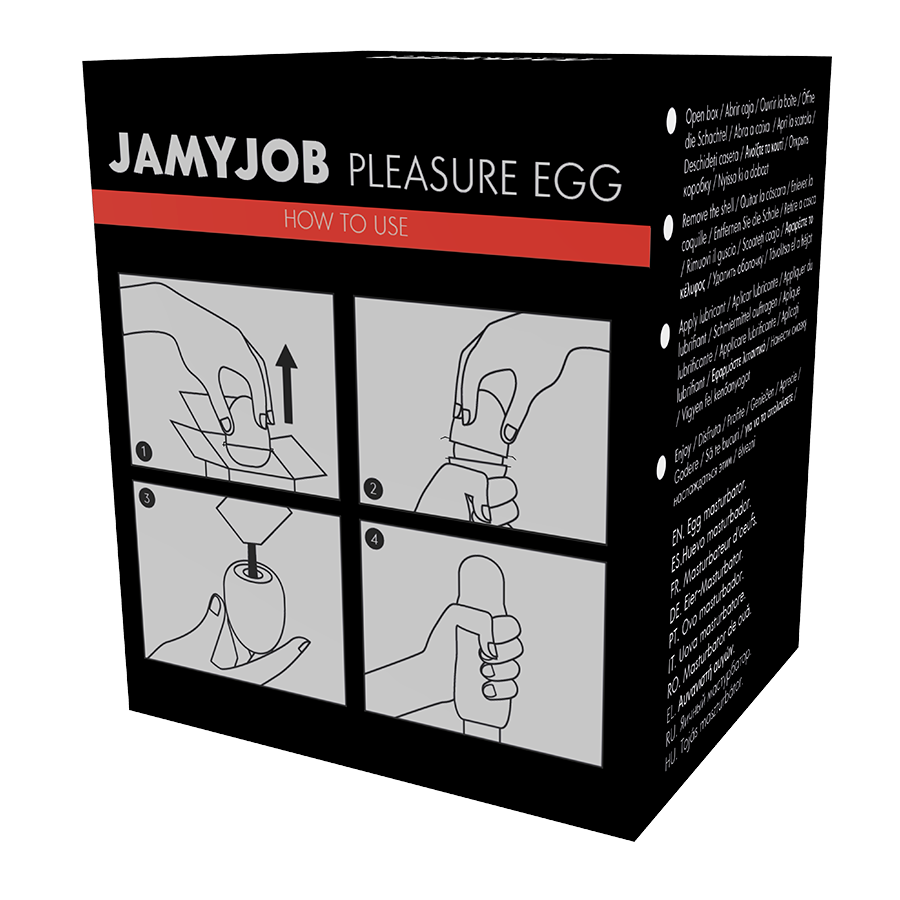 JAMYJOB - EIERMASTURBATOR SCHWARZE VERSION DISKRETT