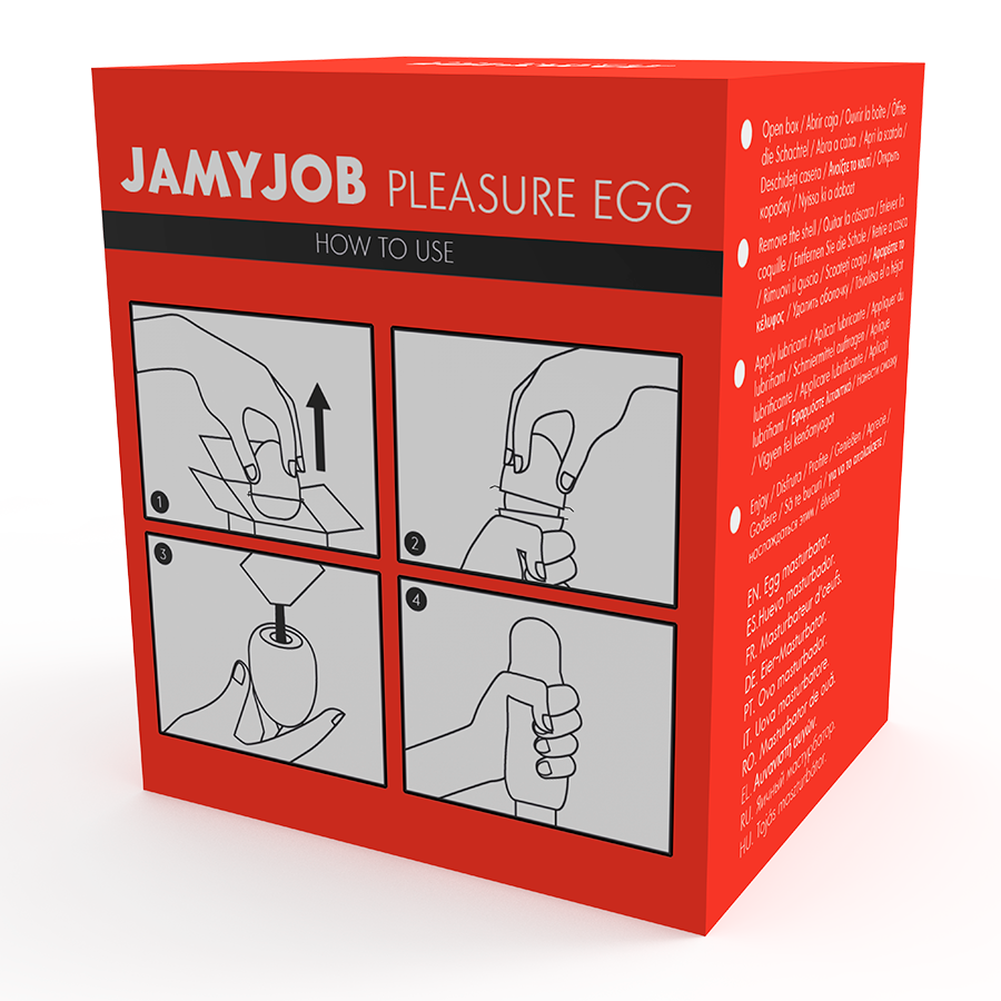 JAMYJOB - MASTURBATORE A UOVA VERSIONE ROSSA DISCRETA