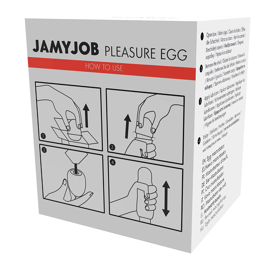 JAMYJOB - EGG MASTURBATOR RED EDITION DISCRETT