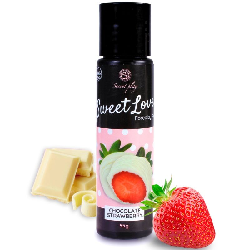 SECRETPLAY - GEL SWEET LOVE ERDBEERE UND WEISSE SCHOKOLADE 60 ML