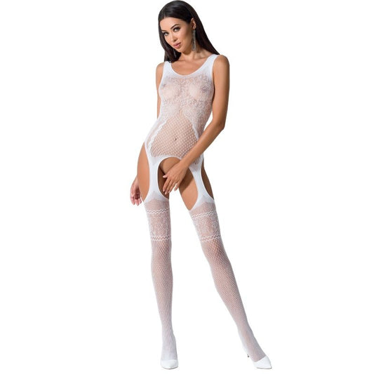 PASSION - FRAU BS061 SCHWARZER BODYSTOCKING EINE GRÖSSE