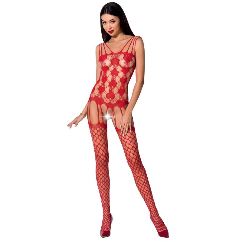 PASSION - BODYSTOCKING DONNA BS067 NERO TAGLIA UNICA