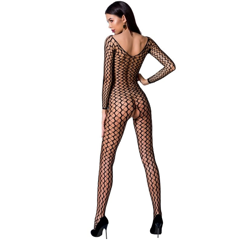 PASSION - BODYSTOCKING DONNA BS068 NERO TAGLIA UNICA