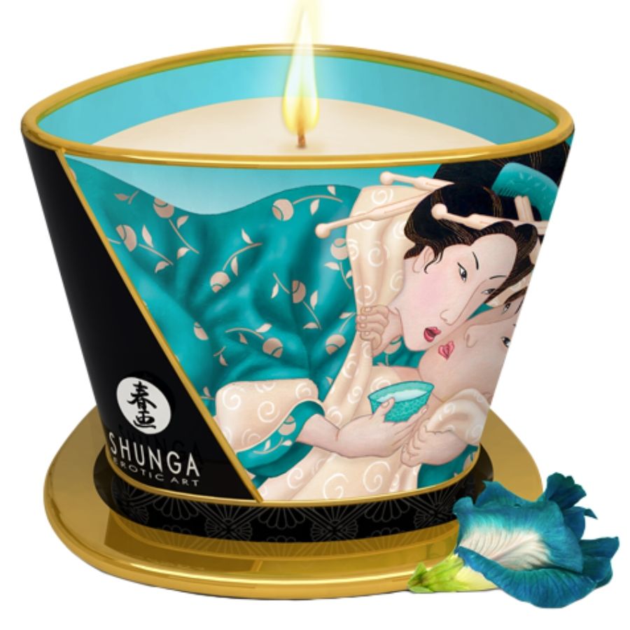 SHUNGA - CANDELA DA MASSAGGIO FIORI D'ISOLA 170 ML