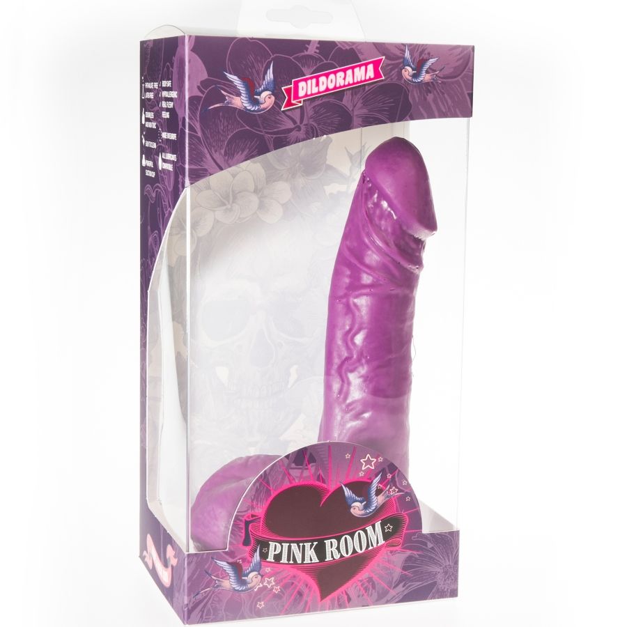 PINK ROOM - EBAN REALISTIC DILDO PURPLE 19 CM