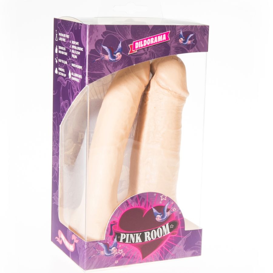 PINK ROOM - ARTHUS REALISTIC DOUBLE DILDO FLESH 17CM/15.5CM