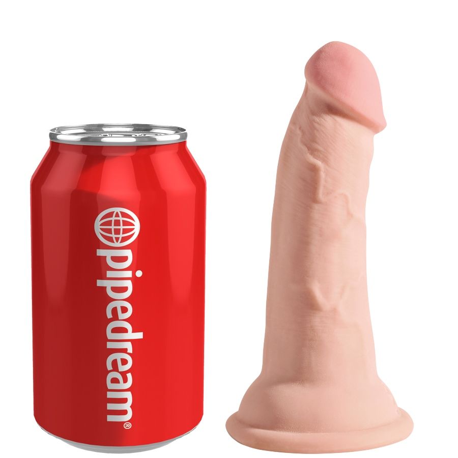 KING COCK - DILDO MIT DREIFACHDICHTE 13 CM