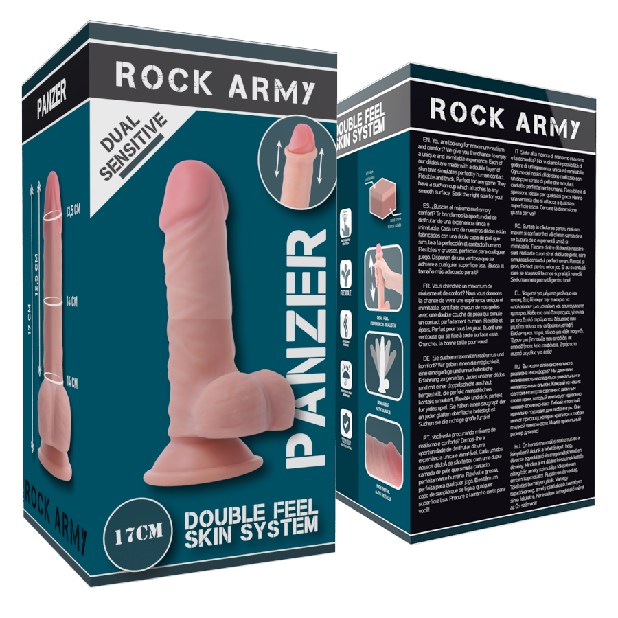 ROCKARMY - PANZER MIT DOPPELTER DICHTE 17 CM -O- 4,46 CM