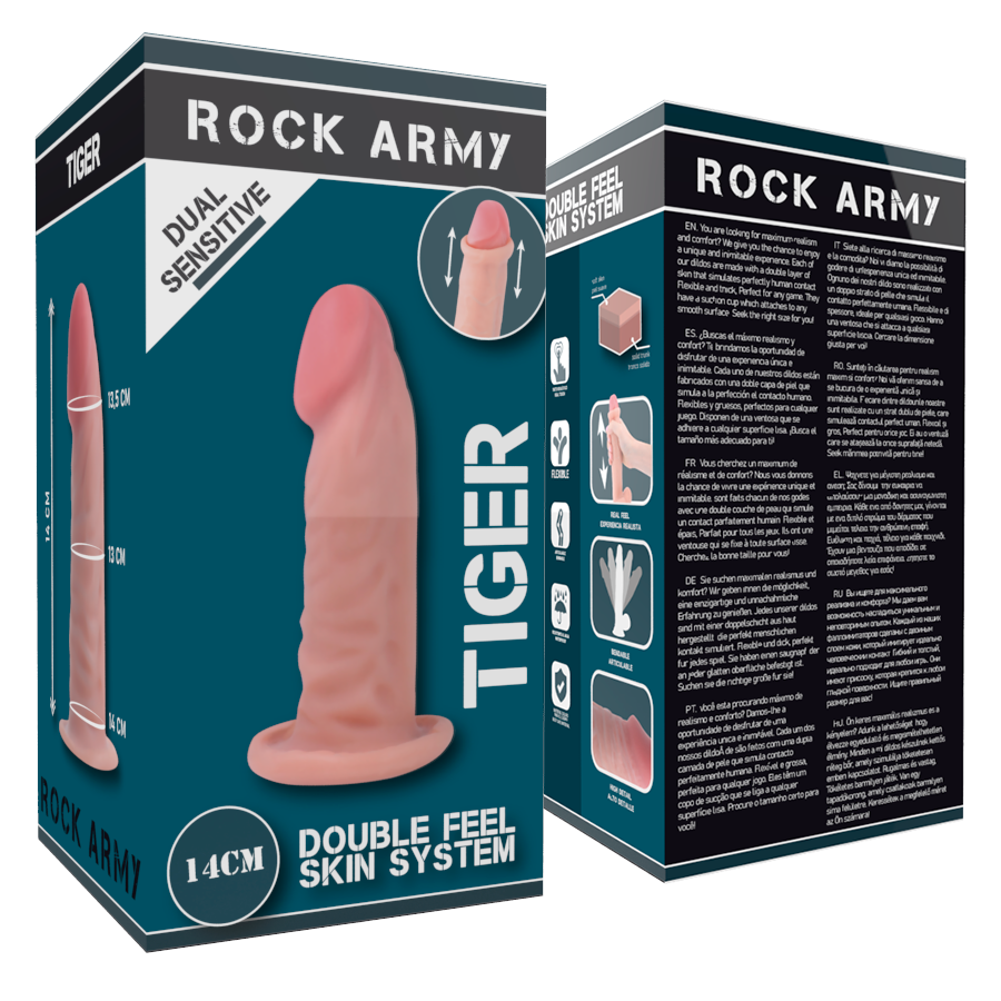 ROCKARMY - TIGER MIT DOPPELTER DICHTE 14 CM -O- 4,46 CM