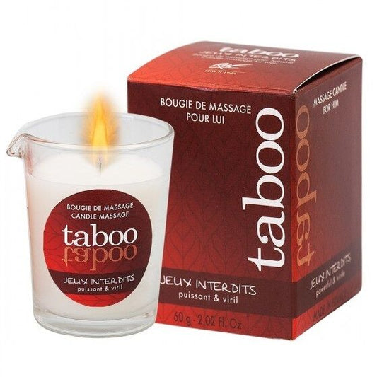 RUF - CANDELA DA MASSAGGIO TABOO PER LUI JEUX INTERDITS WILD LICHEN AROMA